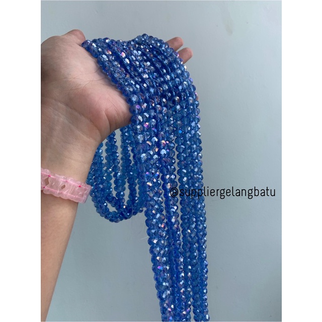 Crystal Ceko 10mm BIRU UNGU KUARSA kuarsa kristal blue purple quartz