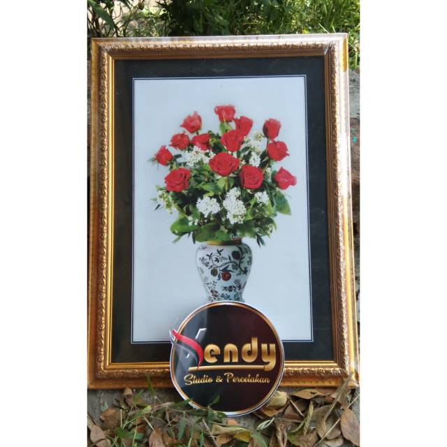 Figura A4/10R super + tepi  (20x30 cm) Emas Ukir
