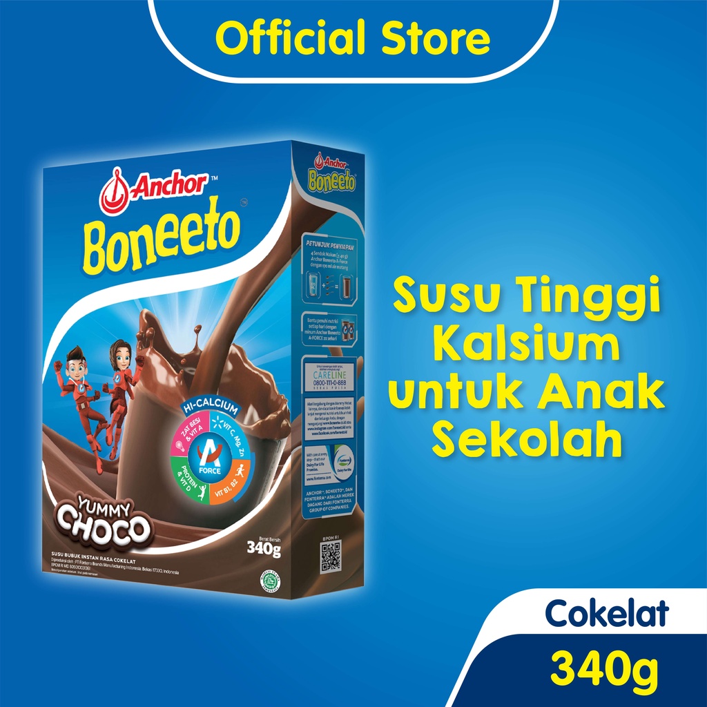 Jual Boneeto Susu Bubuk Cokelat 340g - Nutrisi untuk Daya Pikir dan