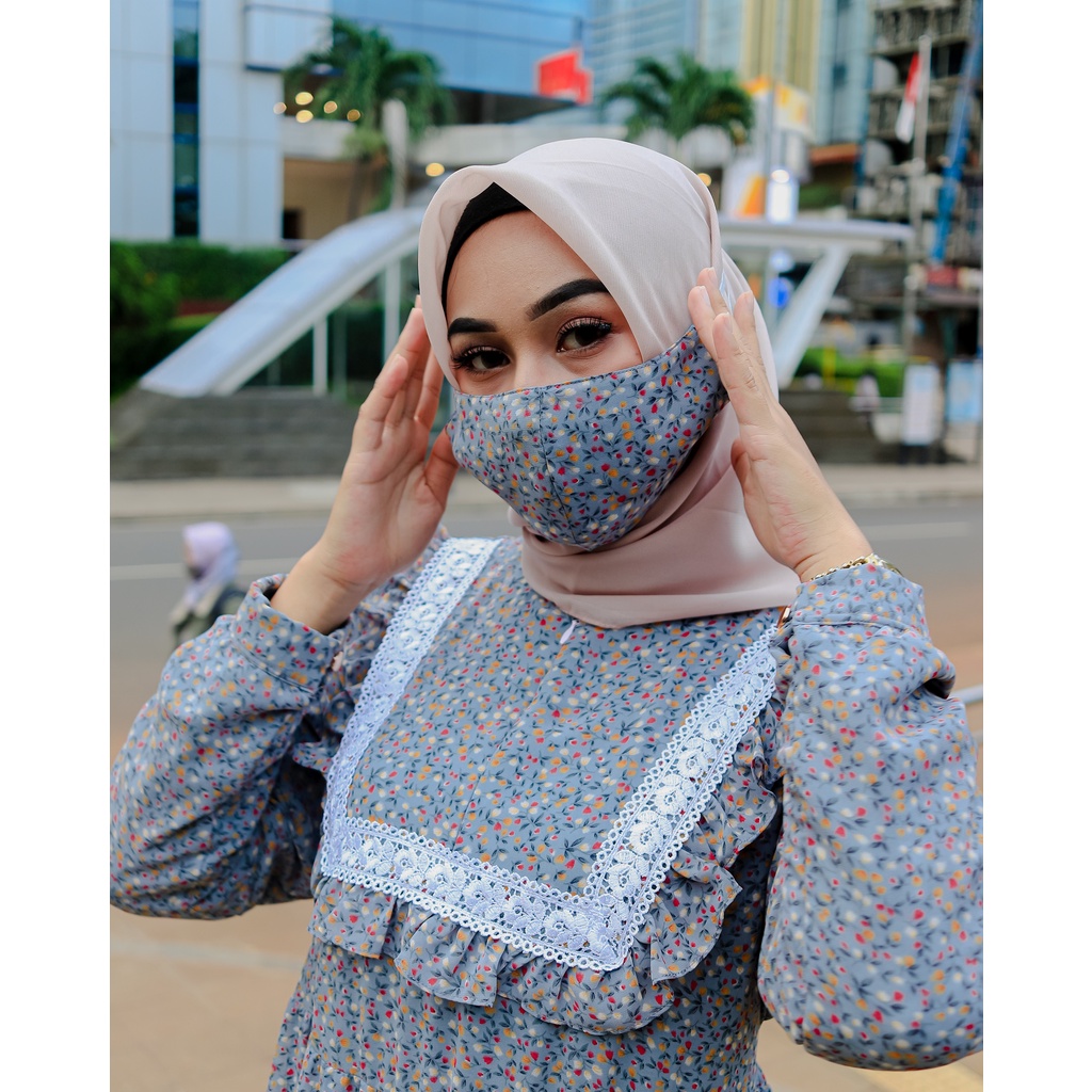 Nura Collection Official - Nuriel Shop - Baju Gamis Wanita Terbaru - Gamis Bahan Ceruty - Laluna-4