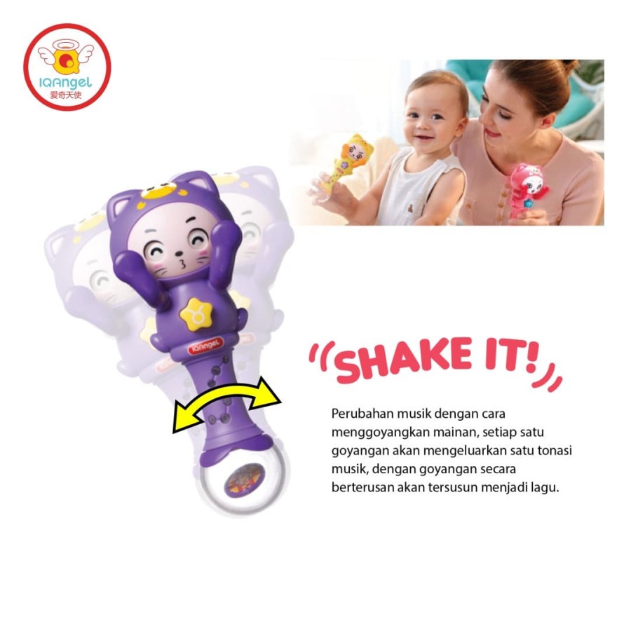 Mainan Bayi / Anak IQAngel Peekaboo Rattle Bersertifikat SNI