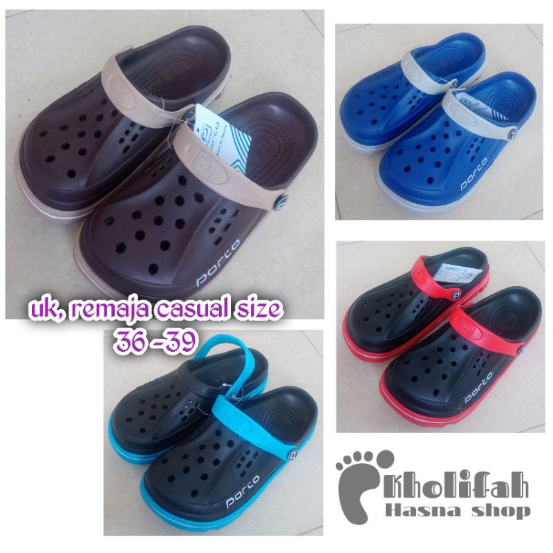 sandal baim anak remaja porto ukuran 36-39 sandal awet murah