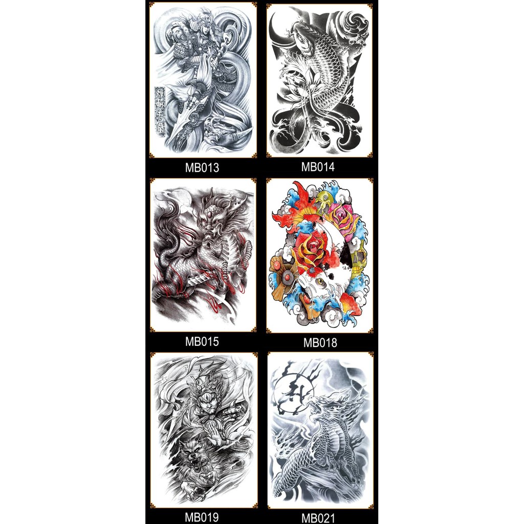 promo Tato/Tatto temporary/Tatto temporer/ Tatto punggung 36x48 cm GROSIR amanah