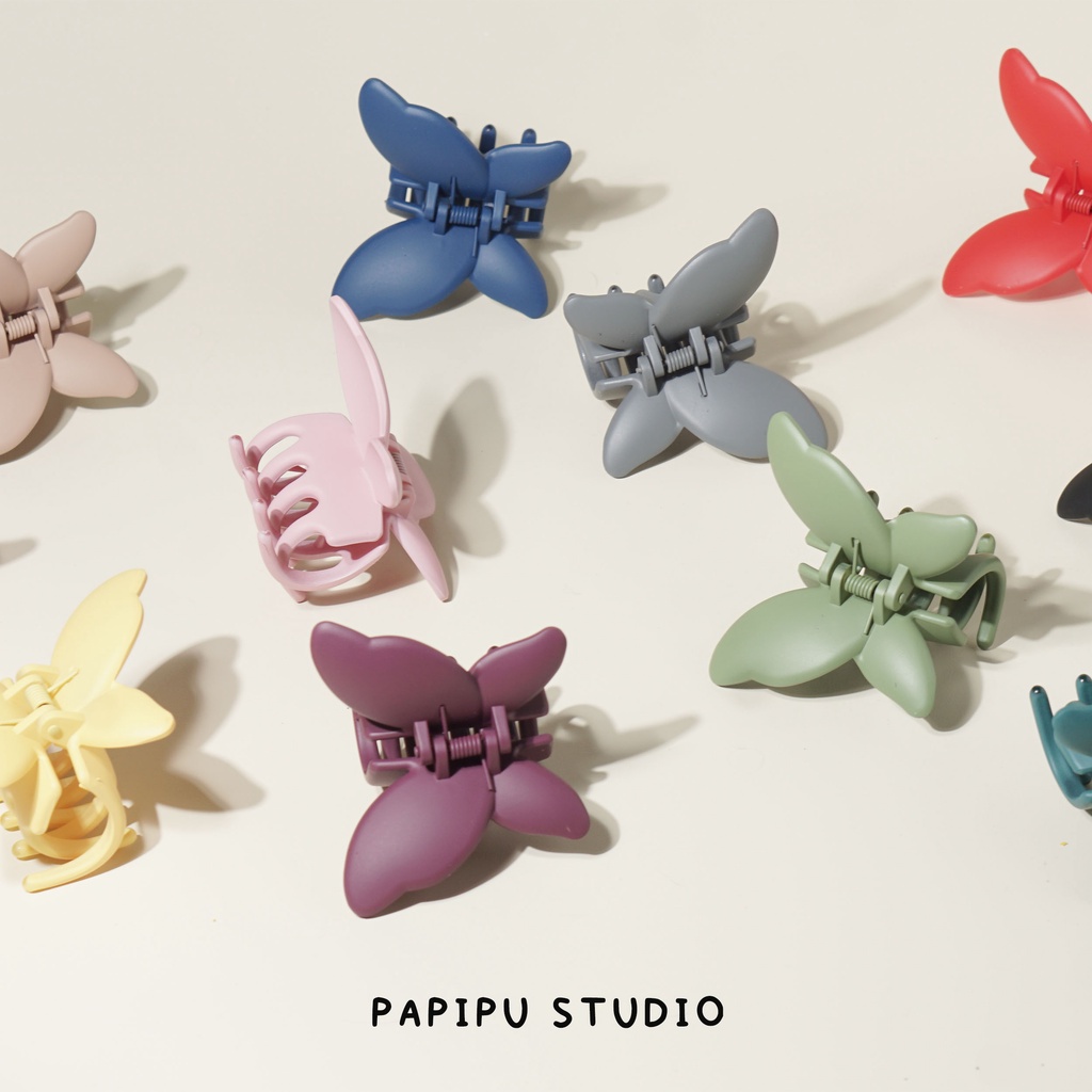 Papipustudio - Jepit rambut korea claw clip Butterfly