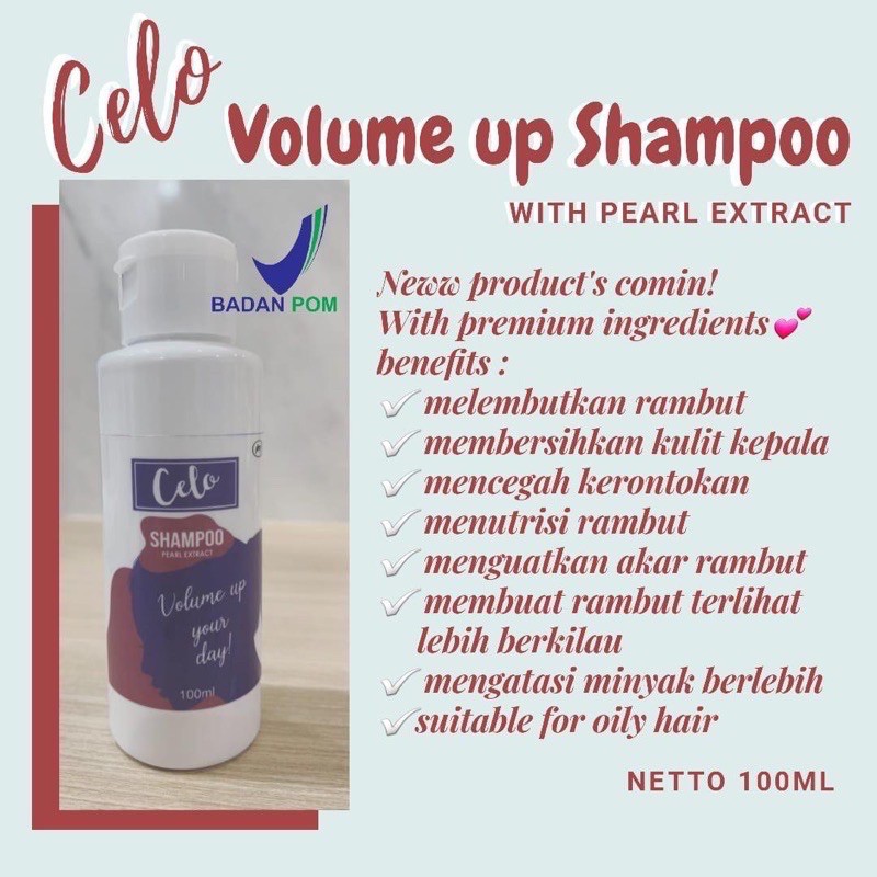 (Diskon 15 RIBU ! ) Celo Shampoo BPOM.