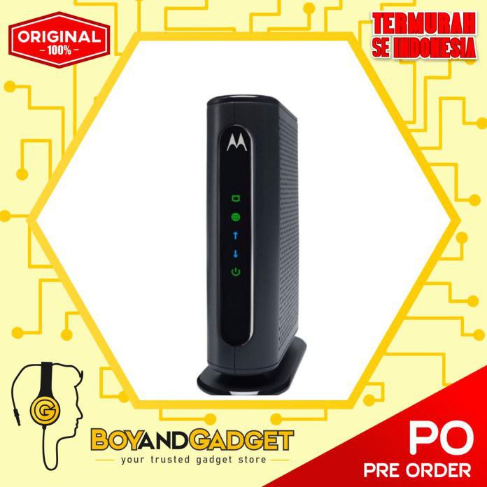 MOTOROLA 16X4 CABLE MODEM, MODEL MB7420, 686 MBPS DOCSIS 3.0 - HITAM