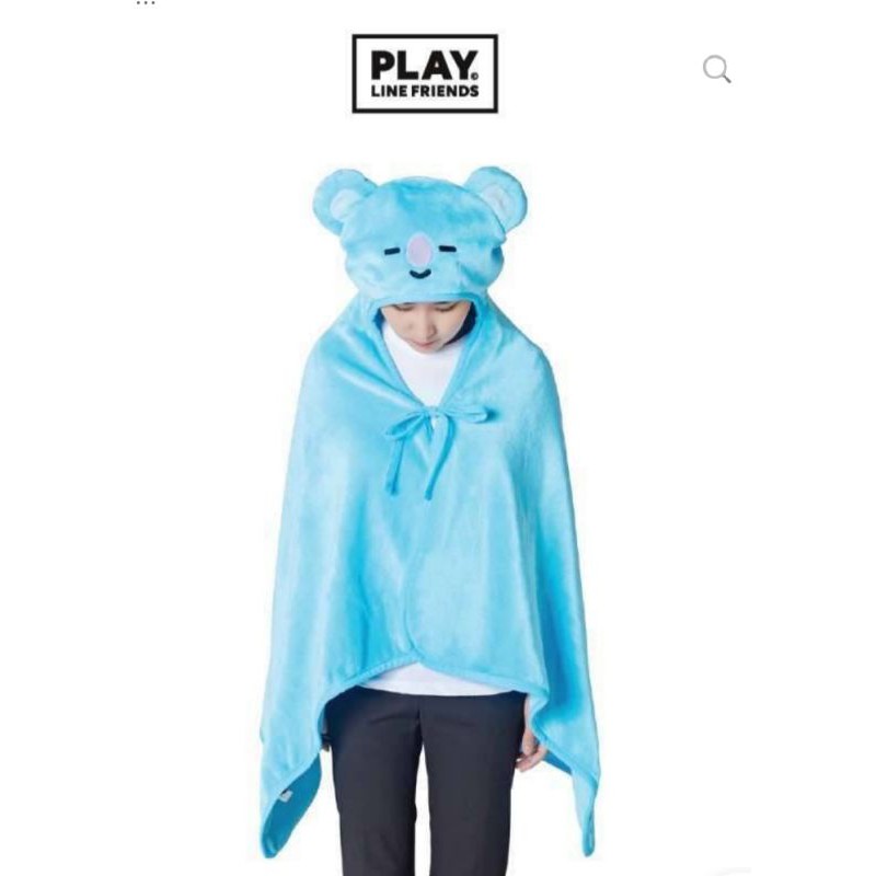 READY STOCK BT21 Koya Hooded Blanket / Hoodie blanket [ Official Line Store ]