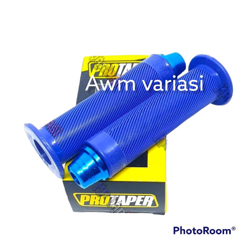 Paket handgrip + jalu stang cnc Handgrip grip Protaper Bulu Polos Warna Universal Bisa buat semua Motor