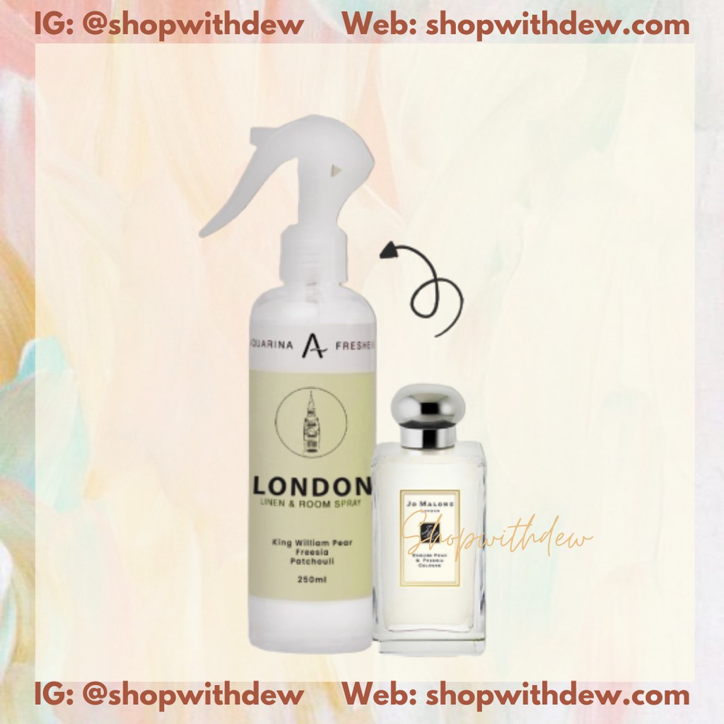 Aquarina Freshner Multifungsi Dupe Parfum JoMaloneEnglishPear 250ml