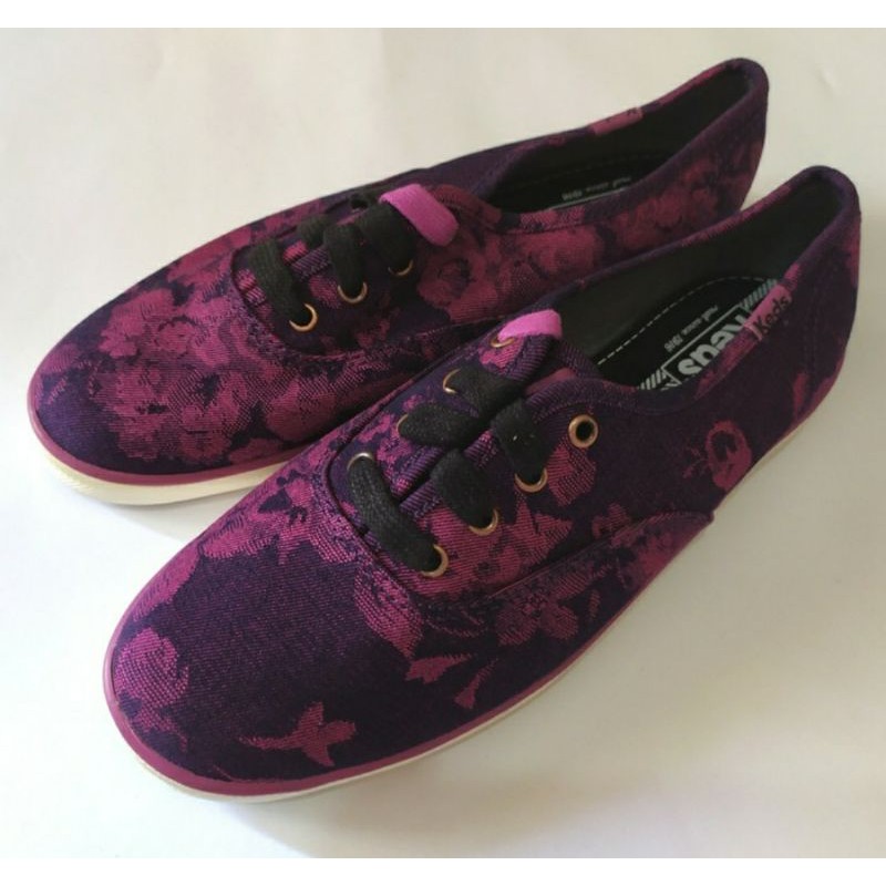 Sepatu KEDS Champion Floral Denim size 36
