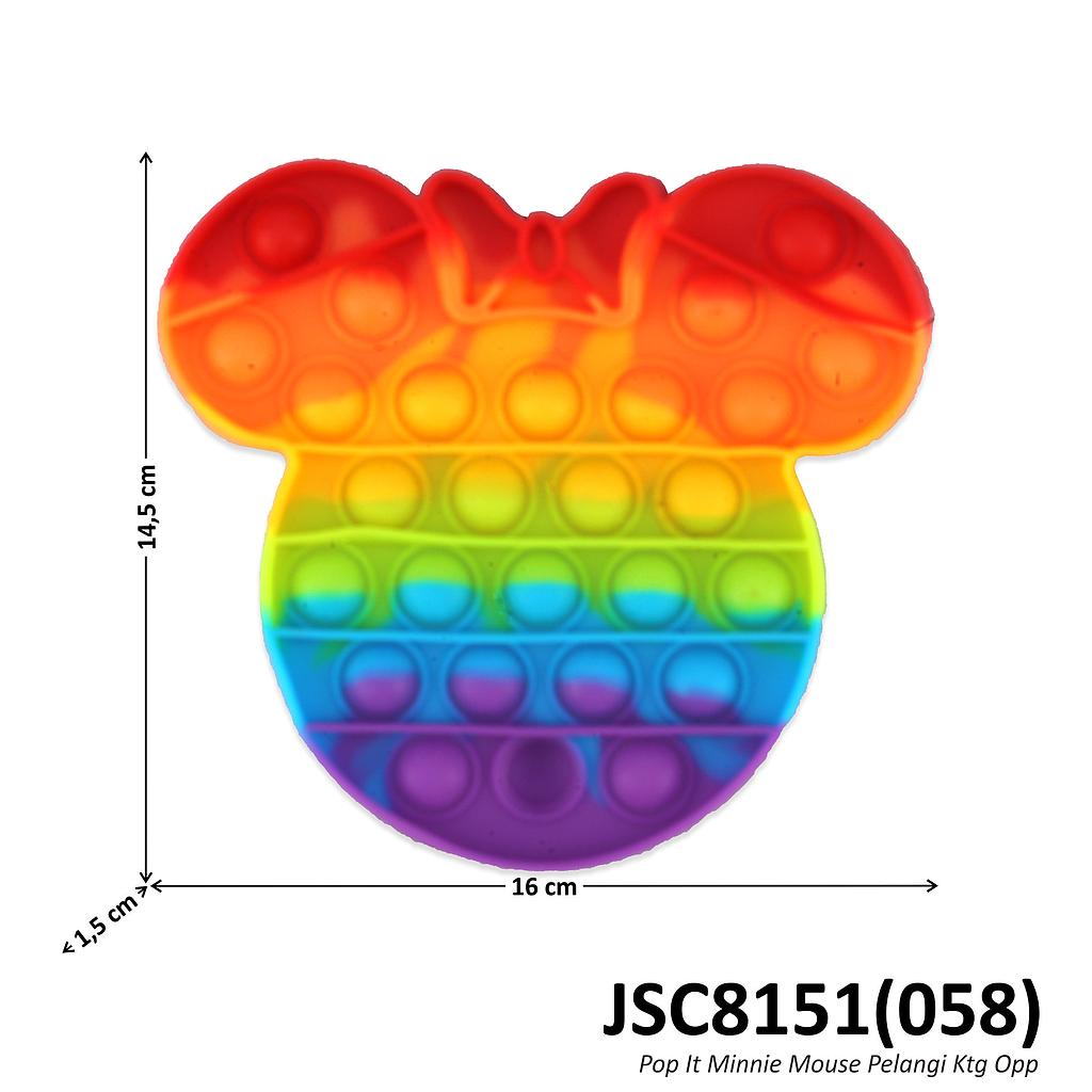 POP IT RAINBOW Mainan Anak Fidget Toys Game Toys-Minnie Mouse