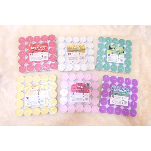 lilin tealight aroma isi 50