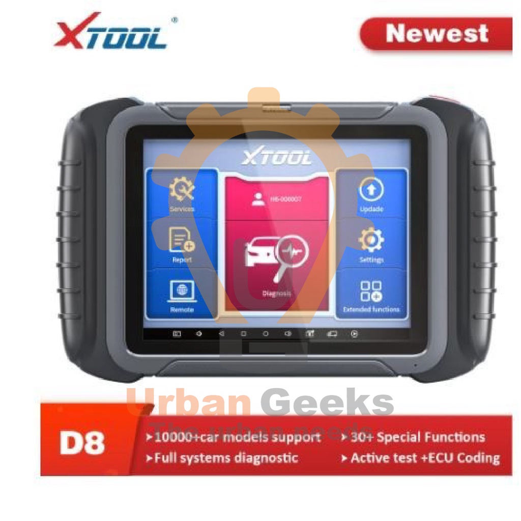 XTOOL D8 OBD2 Diagnostic Scan Tool with ECU Coding Key Programming Resets  OE Full Diagnostics SAS