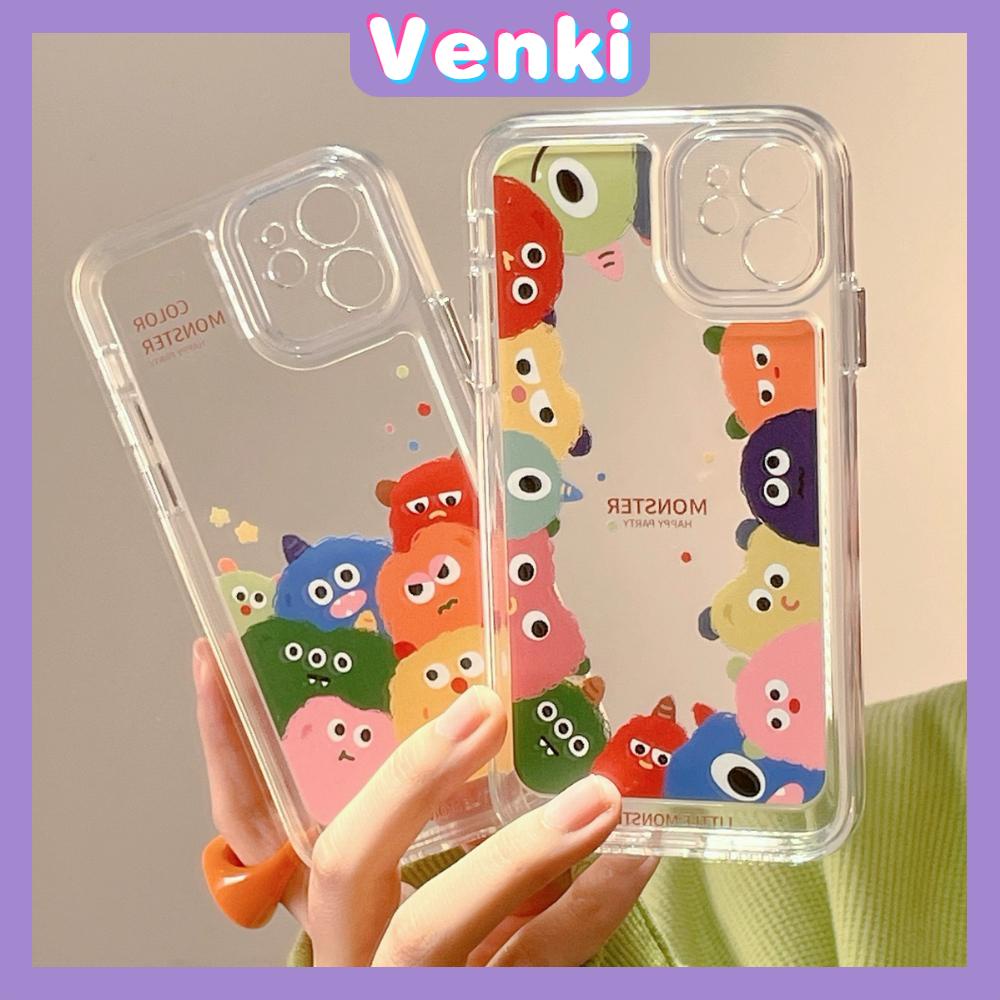 iPhone Case Silicone Soft Case Shockproof Camera Cover Protection Plating Button Cute Cartoon Monster Compatible For iPhone 11 iPhone 13 Pro Max iPhone 12 Pro Max iPhone 7 Plus