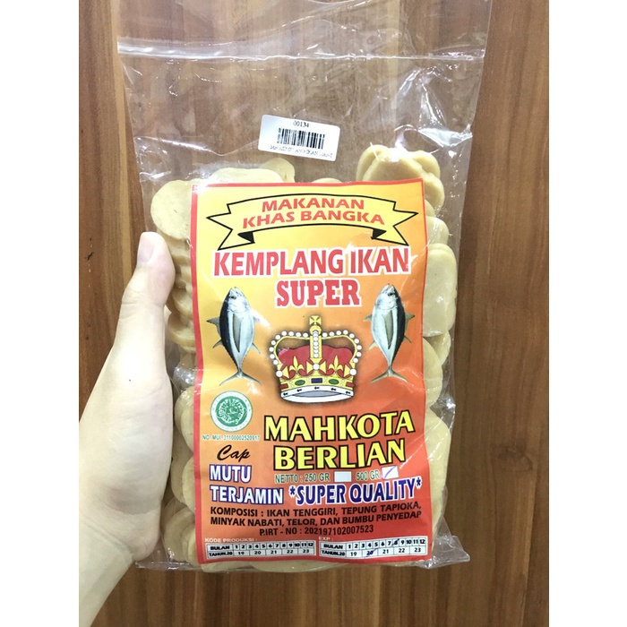 

Kemplang mentah / kemplang ikan / kerupuk bangka/ mahkota berlian