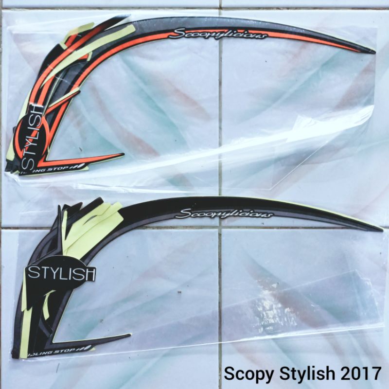Striping Scoopy 2017 stylish | stiker bodi scopy stylish