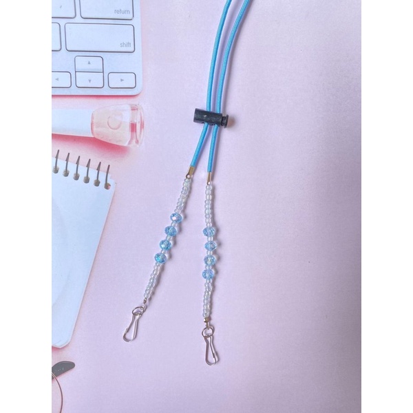 Konektor Masker Strap Mask 2in1 Mutiara Kristal-KSM 21