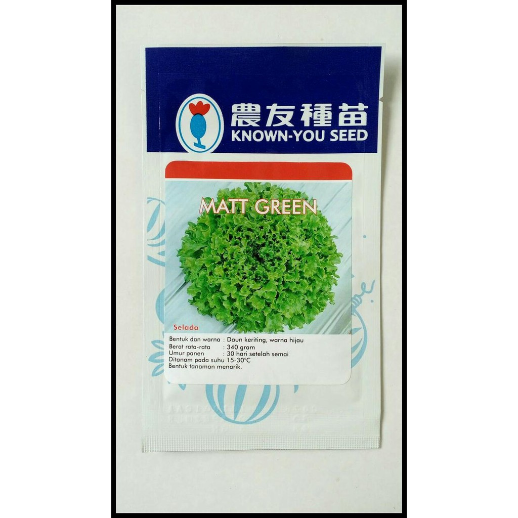 

Ready Stock Selada Matt Green 5 Gr - Selada Keriting