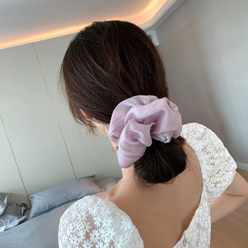 Scrunchie Rambut Korean Satin Untuk Wanita Aksesoris Rambut Import - Cepol Rambut