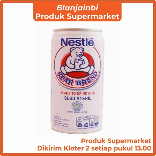 

Susu Bear Brand Kemasan 189 gram Bandung Area