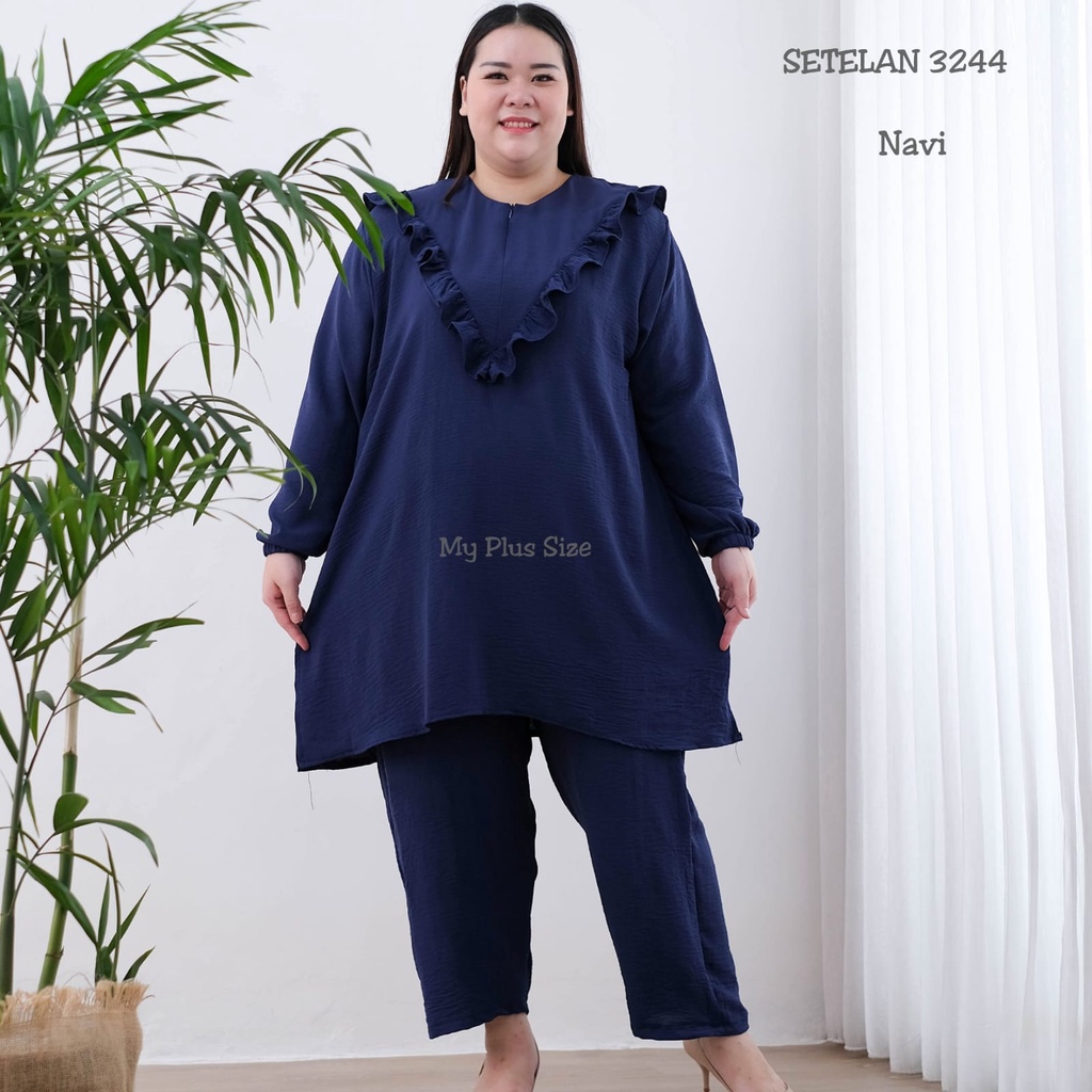 Setelan Jumbo Wanita 3244 Ld 130, Ld 145 cm