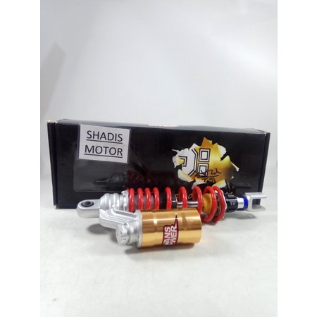 Skok Belakang Motor Merk Answer Ukuran 325 mm Motor Matic Tabung 008 Warna Merah Shock Breaker Motor