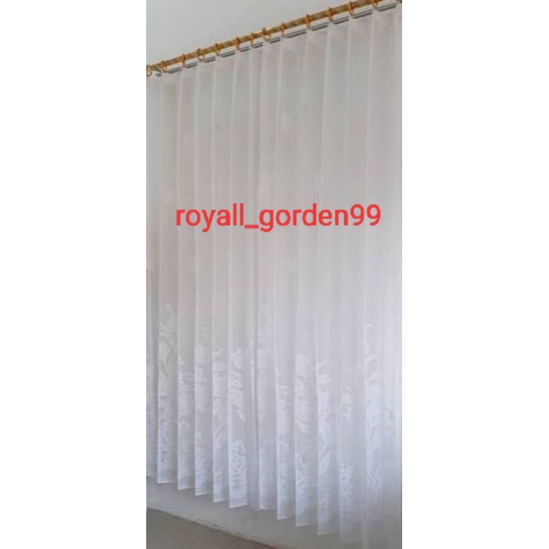 Vitrase gorden/puring gorden/daleman gorden jendela murah polos