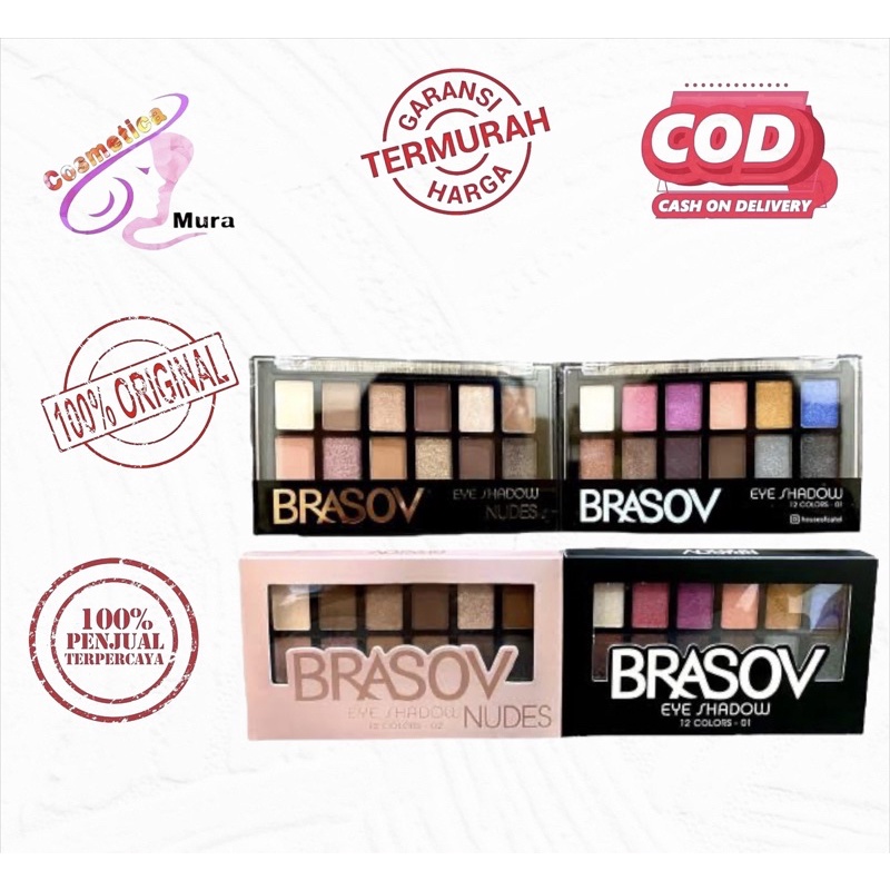 [ pallete ] brasov eyeshadow - brasov palette eyeshadow petak - eyeshadow nude