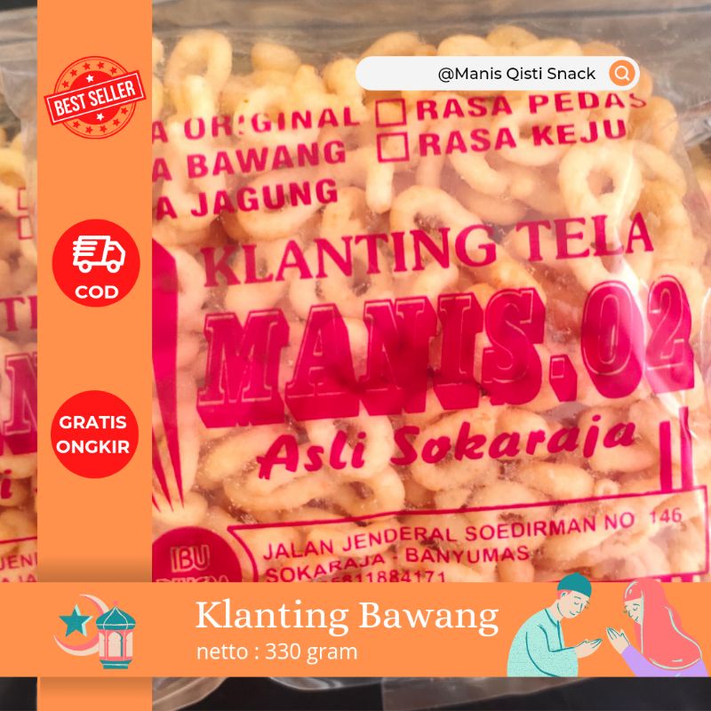 

Klanting Khas gombong / Klanting kemasan 200gr Rasa Ayam Bawang Asin Gurih