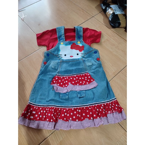 Dress jeans Anak 3-4 tahun