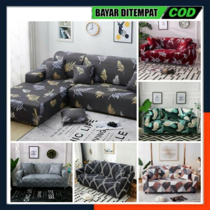 Original Cover Sofa Sudut L Shaped Sarung Sofa Elastis Ukuran L Shaped Marzukisutar