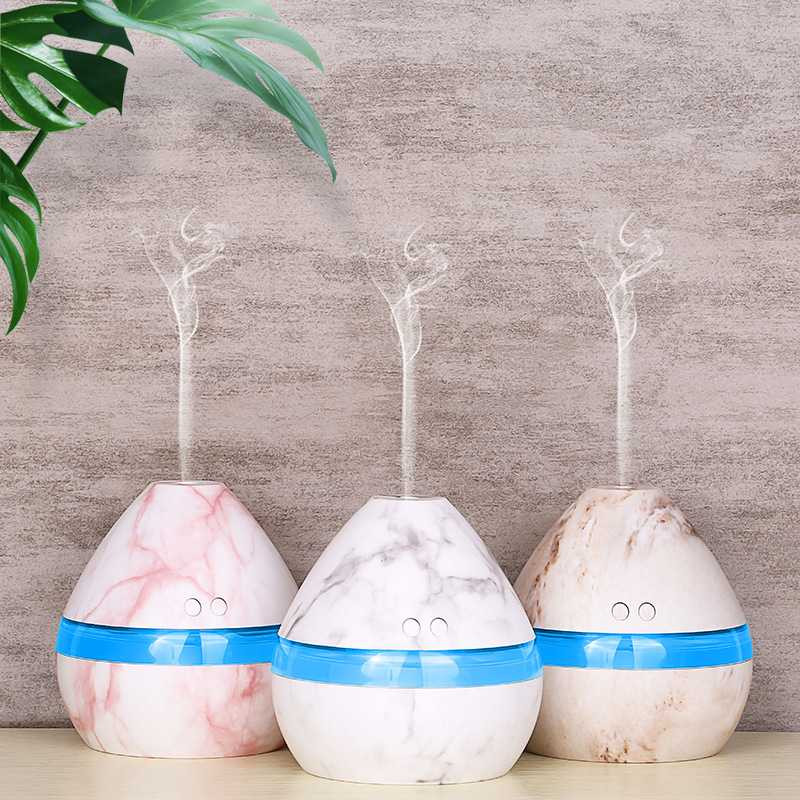 Mall Humidifier Diffuser 300ml Aromatherapy Marbel Pelembab Udara Pewangi Ruangan  Humi H296