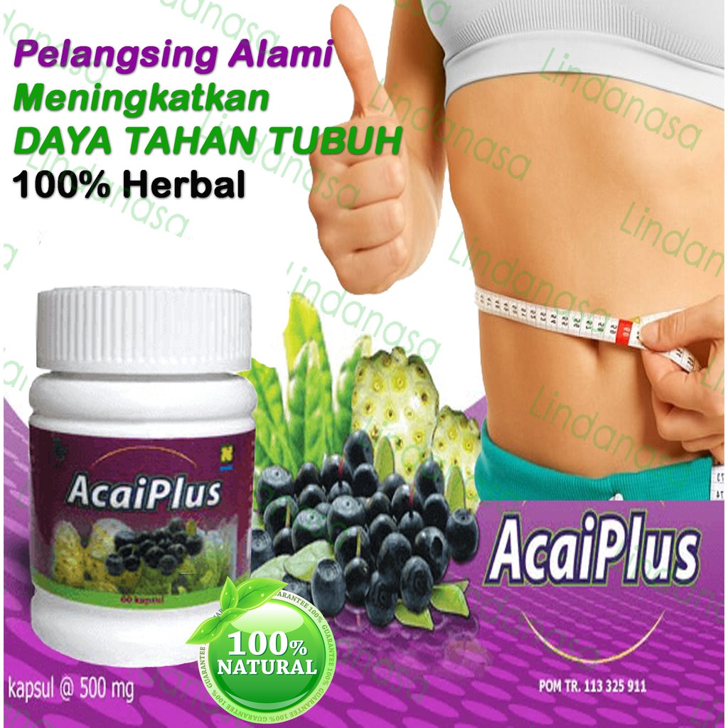 Acaiplus Nasa  Obat  Herbal Pelangsing Alami Tanpa Efek 