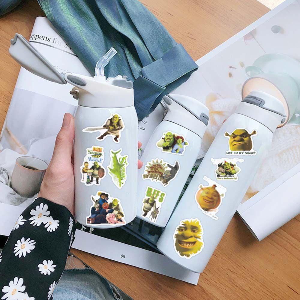 Lanfy Shrek Stiker Tahan Air Anak Hadiah Graffiti Stiker Alat Tulis Stiker Untuk Koper Laptop Fans Koleksi Hadiah Stiker Anime