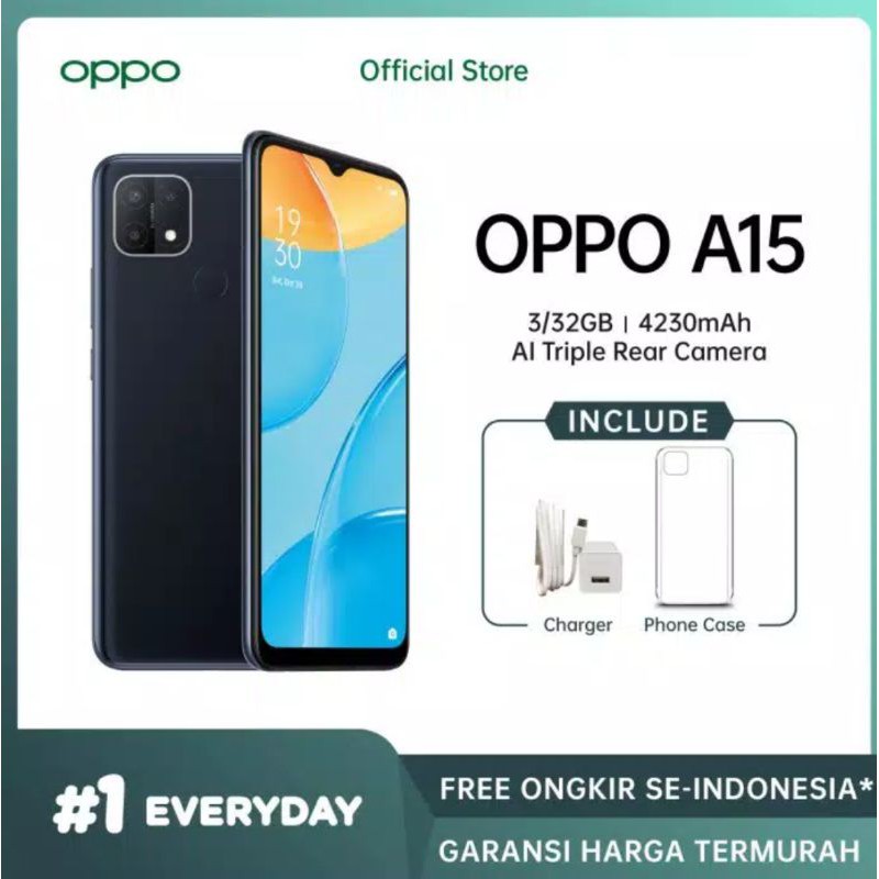 Oppo a15 32gb 5000mah