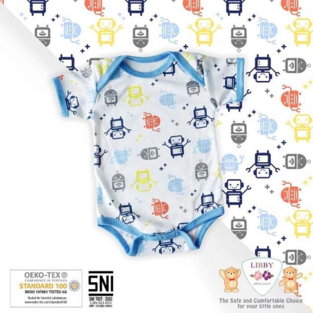 Jumper Segitiga Bayi 0-3 Premium Libby - Romper Pendek