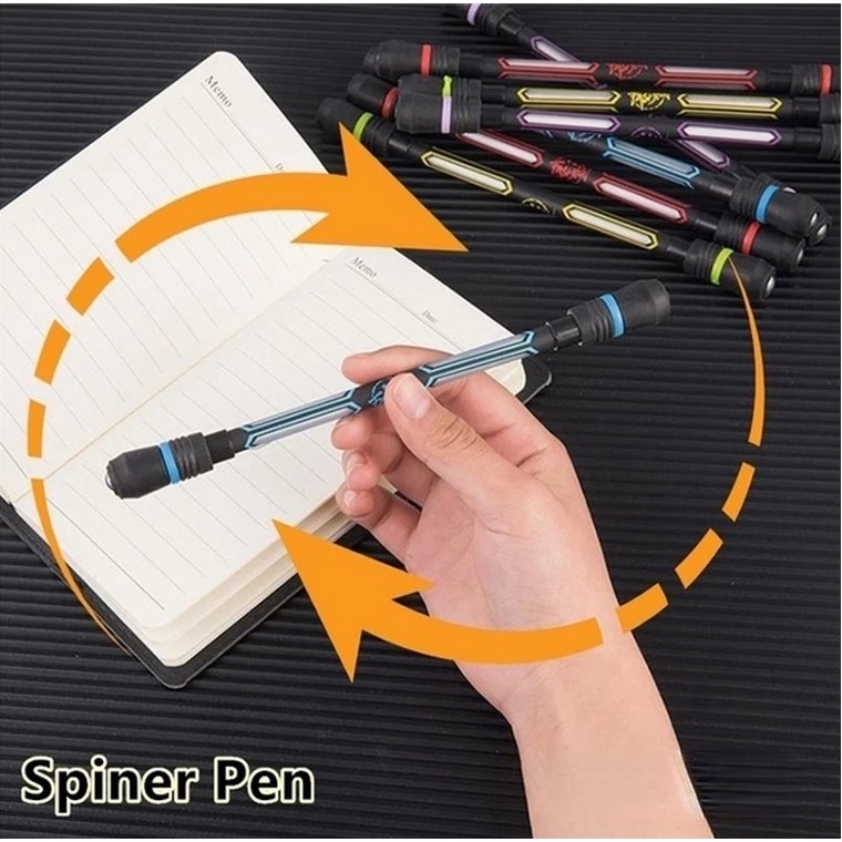 (10 Gaya) Pulpen Spinner Anti slip Untuk Pelajar