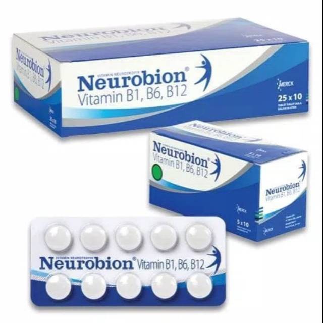 Neurobion Putih Vitamin B Plex 1strip Isi 10tablet Indonesia