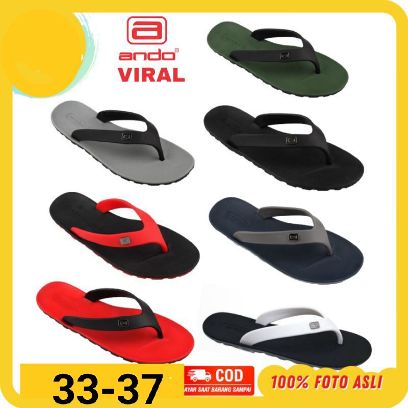 SANDAL JAPIT ANAK TANGGUNG ANDO VIRAL Size 33-37 Bisa COD