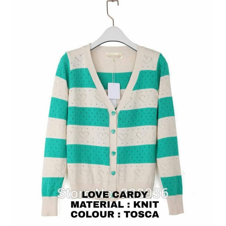GI-378 Outer Wanita/ LOVE CARDY/ Outer Terlaris &amp- Terbaru - Tosca