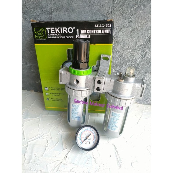 TEKIRO 1/2&quot; DOUBLE Air Control Filter Angin Saringan Udara Kompresor