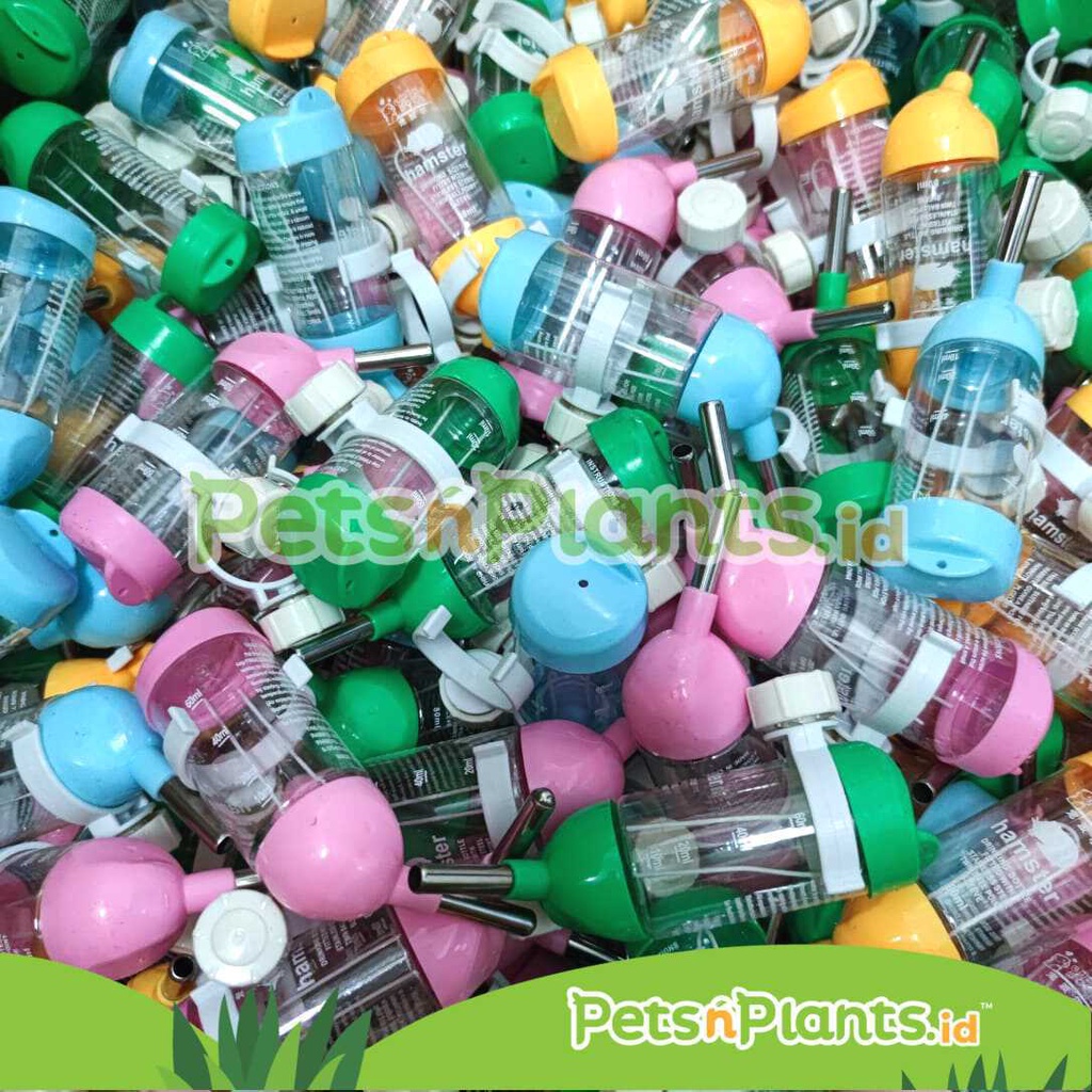 Botol Tempat Minum Hamster Ulir Gantung untuk Kandang Akrilik 80 ML