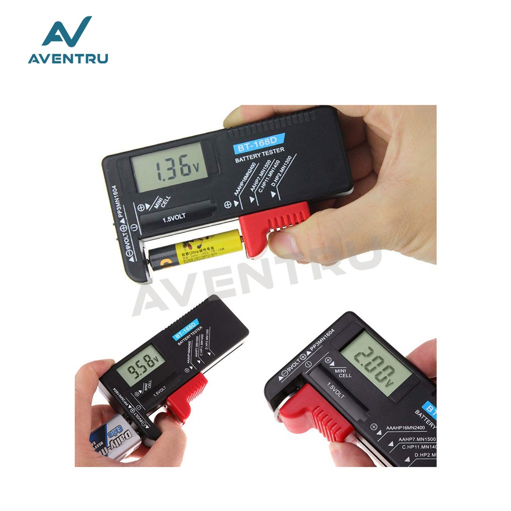 Universal Digital Battery tester BT-168D / Cek Tegangan Batu Baterai