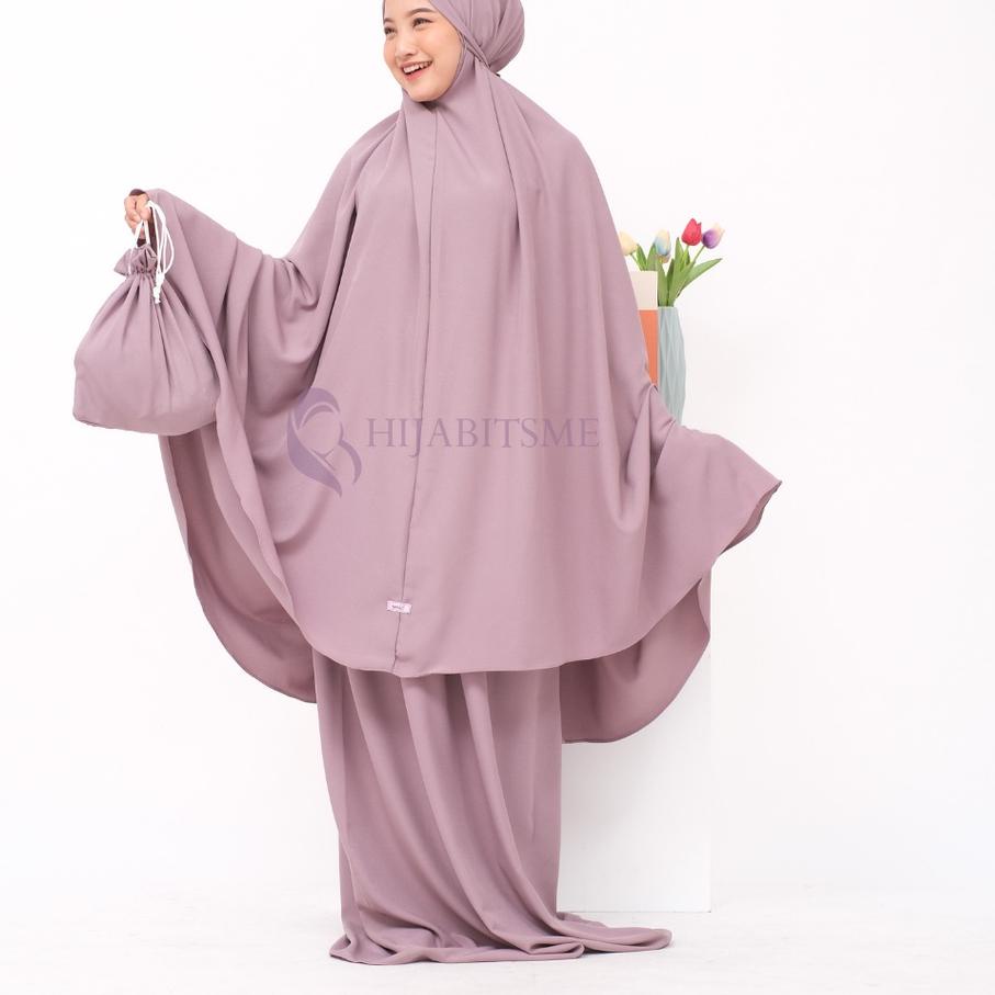 [KODE-J08] Mukena Dewasa Polos Jumbo Mukena Zaara by Hijabitsme Berkualitas