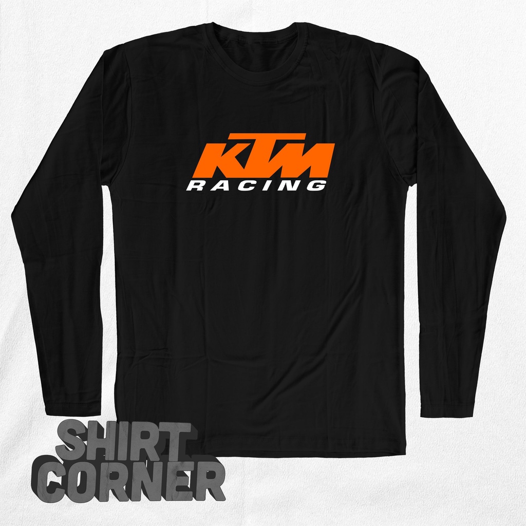 Shirtcorner - Kaos Casual Premium KTM RACING Lengan Panjang / Kaos Otomotif