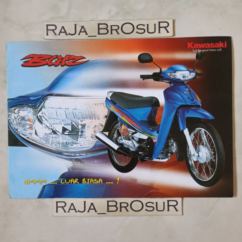 Poster brosur katalog leaflet jadul lawas Kawasaki Blitz 2002