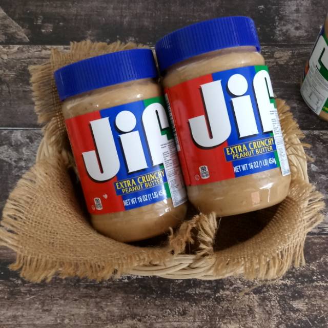 

JIF Extra Crunchy Peanut Butter 454 gram.