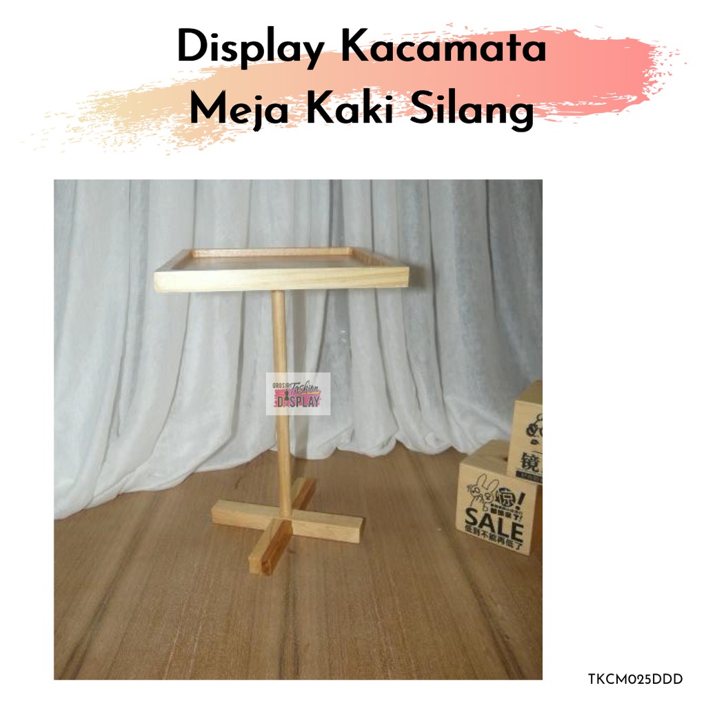 Display Kacamata Kayu Stand Rak Tempat Pajangan Hiasan Kacamata Home Dekor DIY Dekorasi Ruangan (BH)