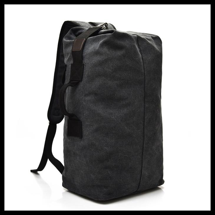 Bag Canvas - Travel Bag Tas Jinjing Selempang Pakaian Besar Duffel Canvas Traveling