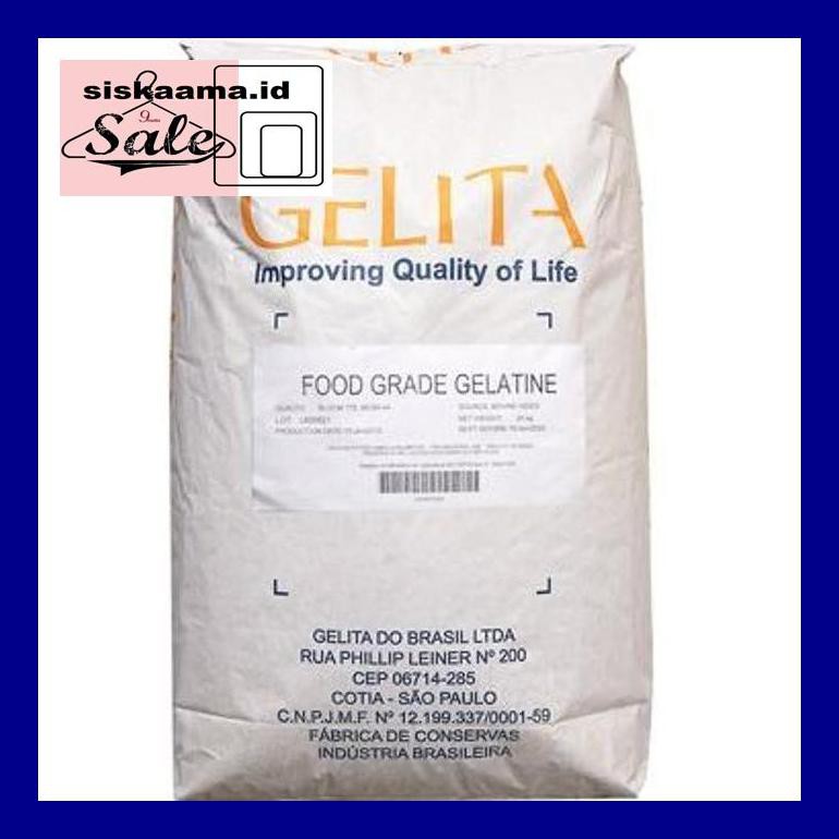

A40D0Yh Gelatin Halal Impor Australia Merk Gelita 1 Kg D50Tr40V